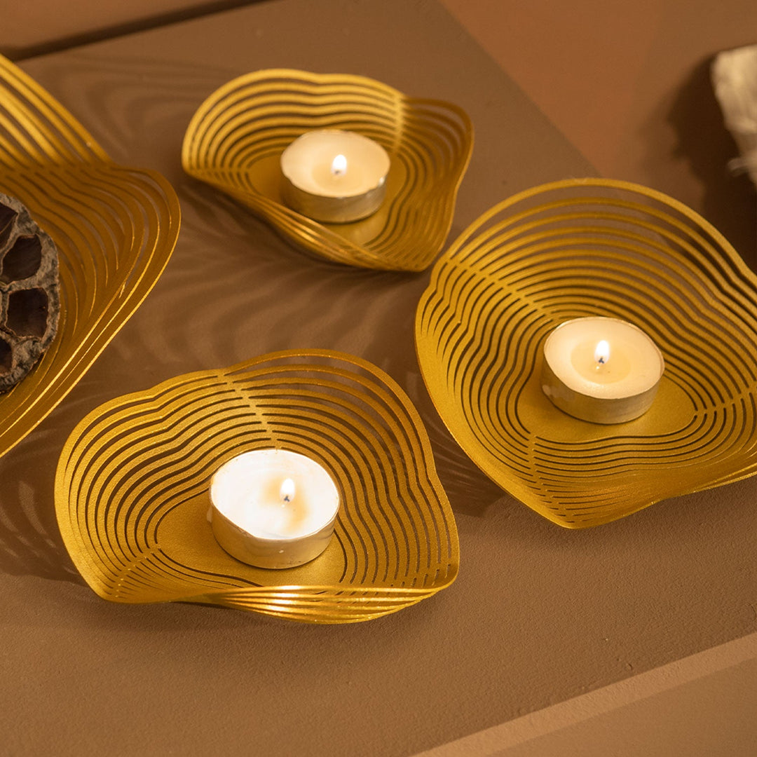 Spiral 3'lü Set Tealight Modern Salon Duvar Dekorasyonu Modelleri