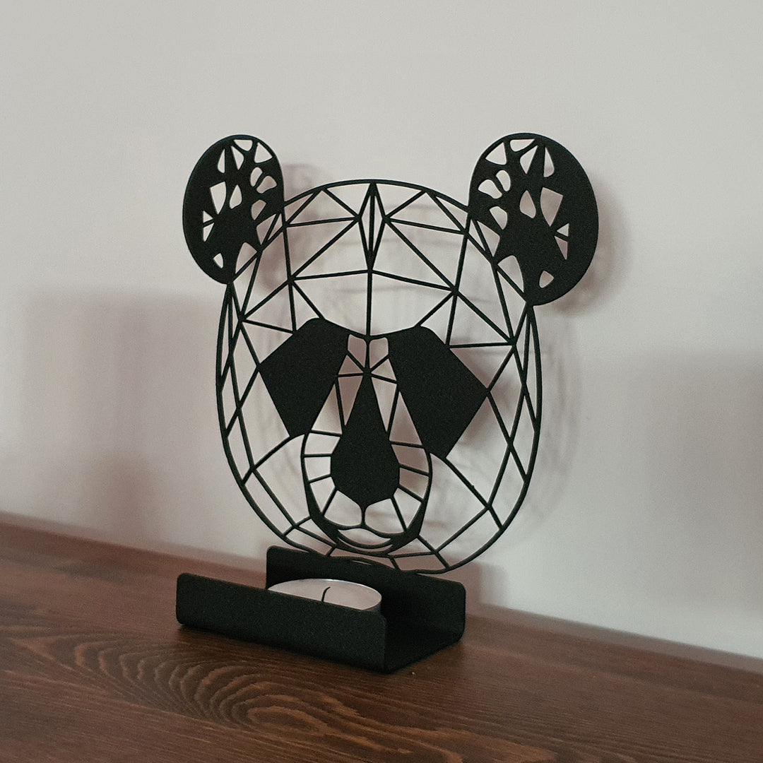 Panda - Personalized Metal Candle Holder - APH012