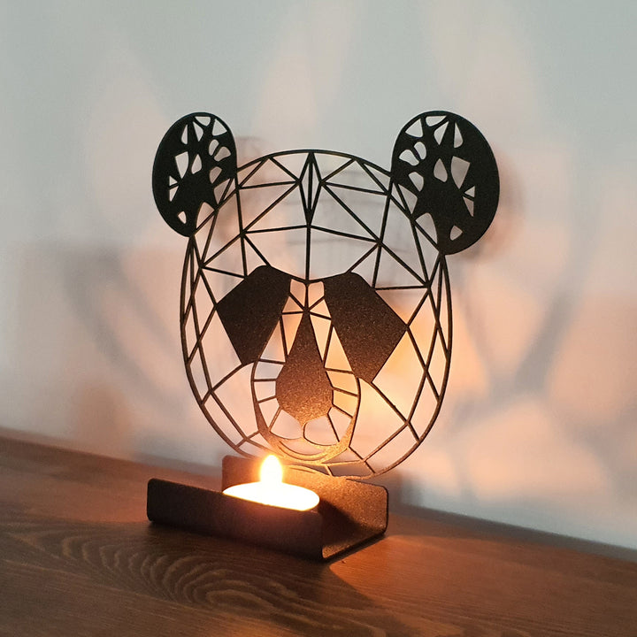 Panda - Personalized Metal Candle Holder - APH012