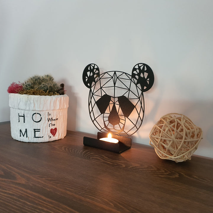 Panda - Personalized Metal Candle Holder - APH012