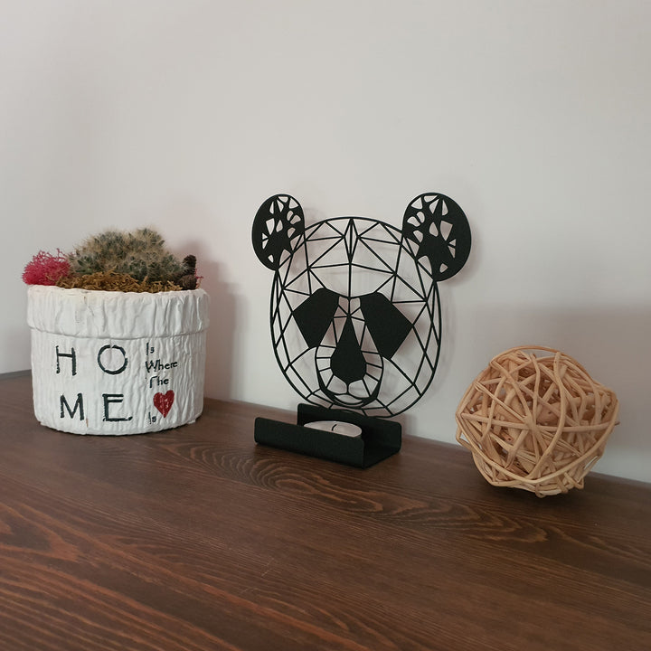 Panda - Personalized Metal Candle Holder - APH012