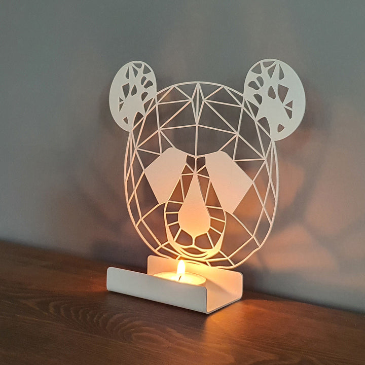 Panda - Personalized Metal Candle Holder - APH012